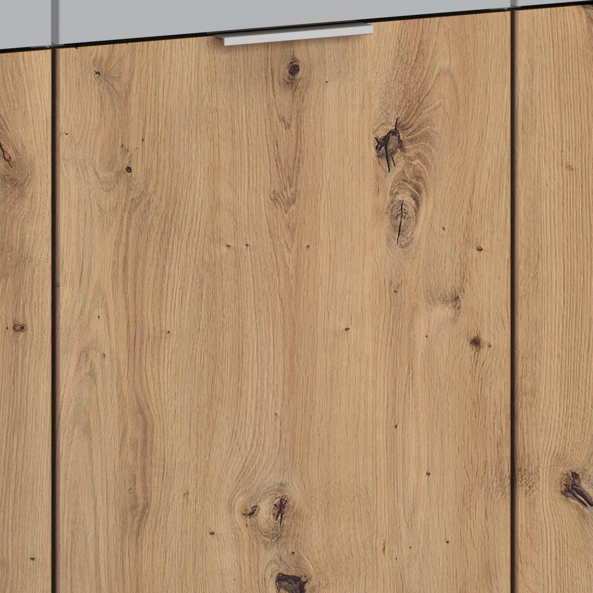 Komoda Alabama - hrast Artisan/svijetlo siva, Moderno, drvni materijal (140/81/42cm) - Modern Living