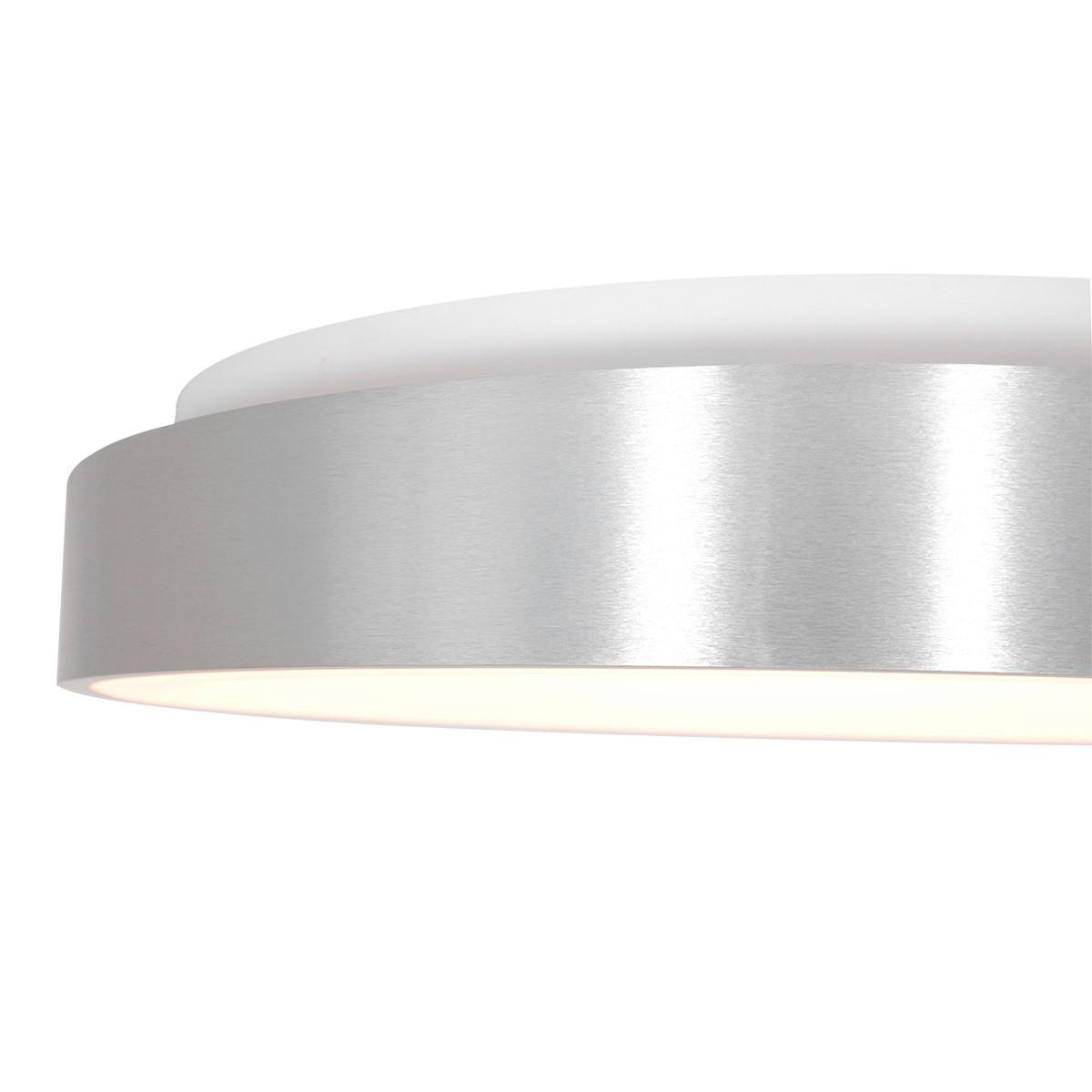 LAMPA SUFITOWA LED 2563ZI RINGLEDE - kolor srebrny, Basics, tworzywo sztuczne/metal (48/9cm)
