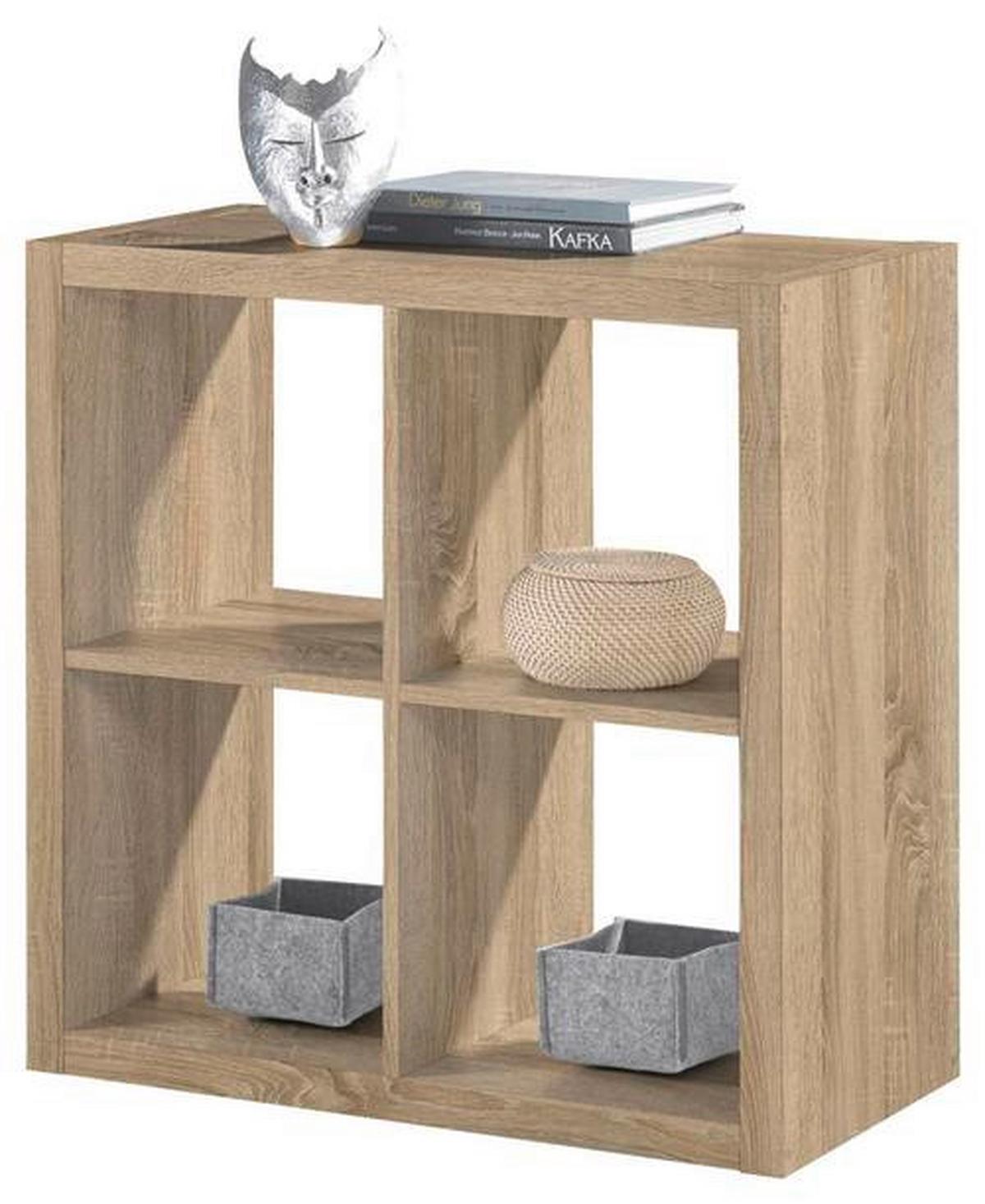 REGAŁ DZIAŁOWY STYLE - kolor dębu sonoma, Design, materiał drewnopochodny (77/77/38cm)