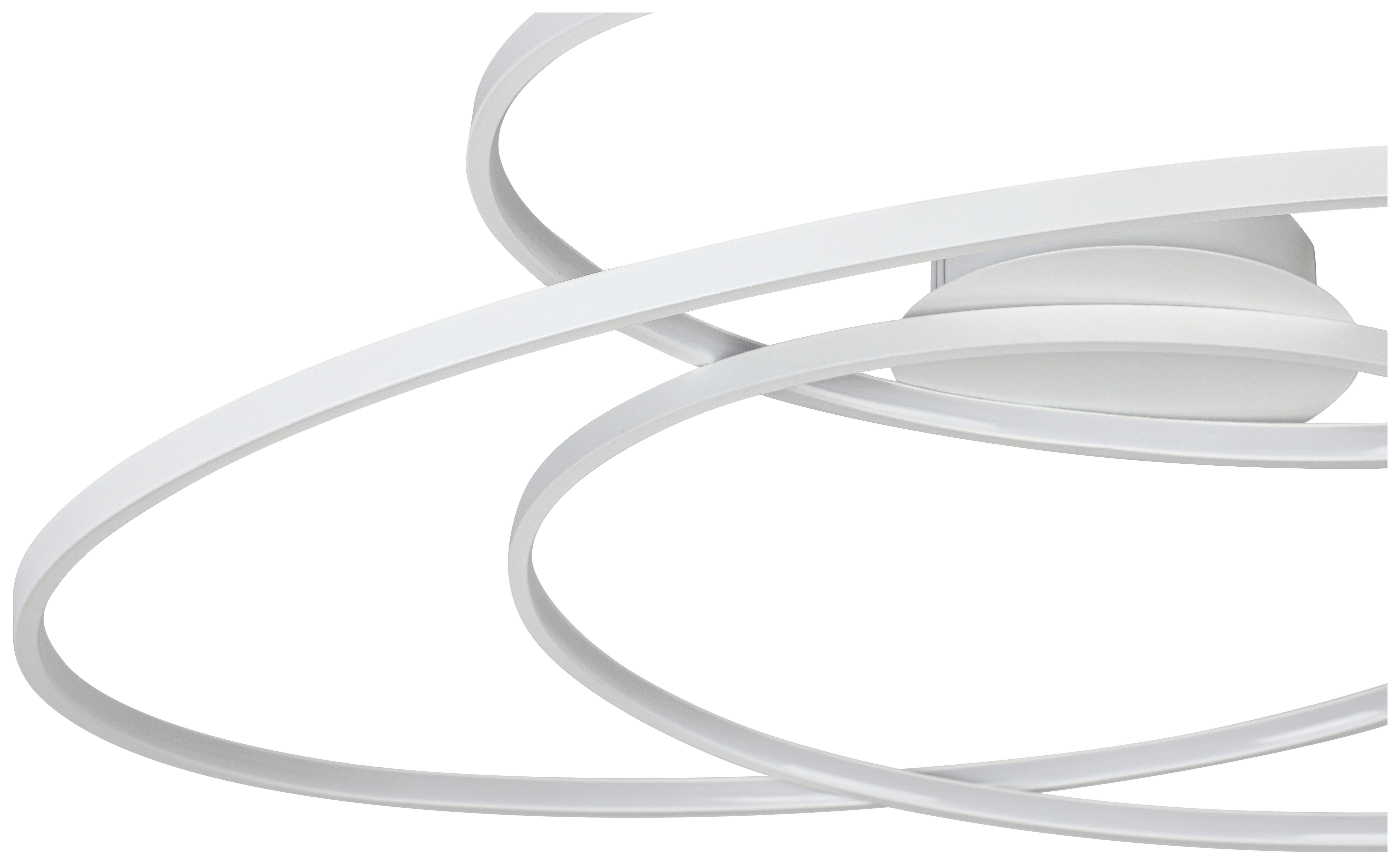 LED-TAKLAMPA WILMA - vit, Modern, metall/plast (65/80/15,5cm) - Mömax