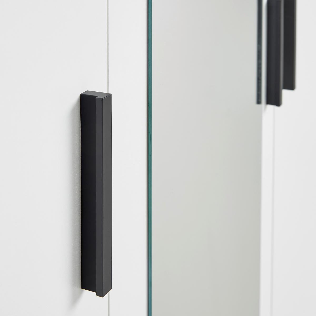 Kleiderschrank in Weiss/Eichefarben - Weiss/Schwarz, Konventionell, Holzwerkstoff/Kunststoff (127/188/52cm) - Mömax