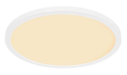 LED-Deckenleuchte Sapana max. 18 Watt - Opal/Weiß, Basics, Kunststoff (29,4/2,5cm) - Globo