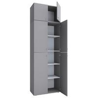 Pisarniška Omara Lona Xxl, Siva - siva, Moderno, leseni material (70/223/39cm) - MID.YOU