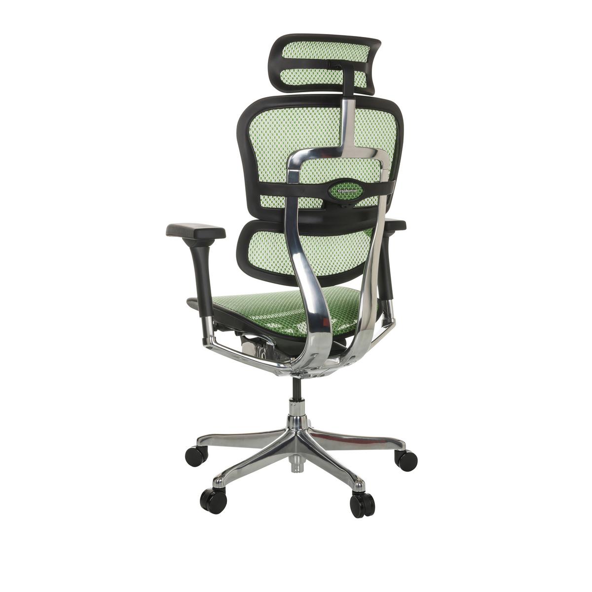 Pisarniški Stol Ergohuman I, Zelena - srebrne barve/zelena, Basics, kovina/umetna masa (69/119-144/65cm) - MID.YOU