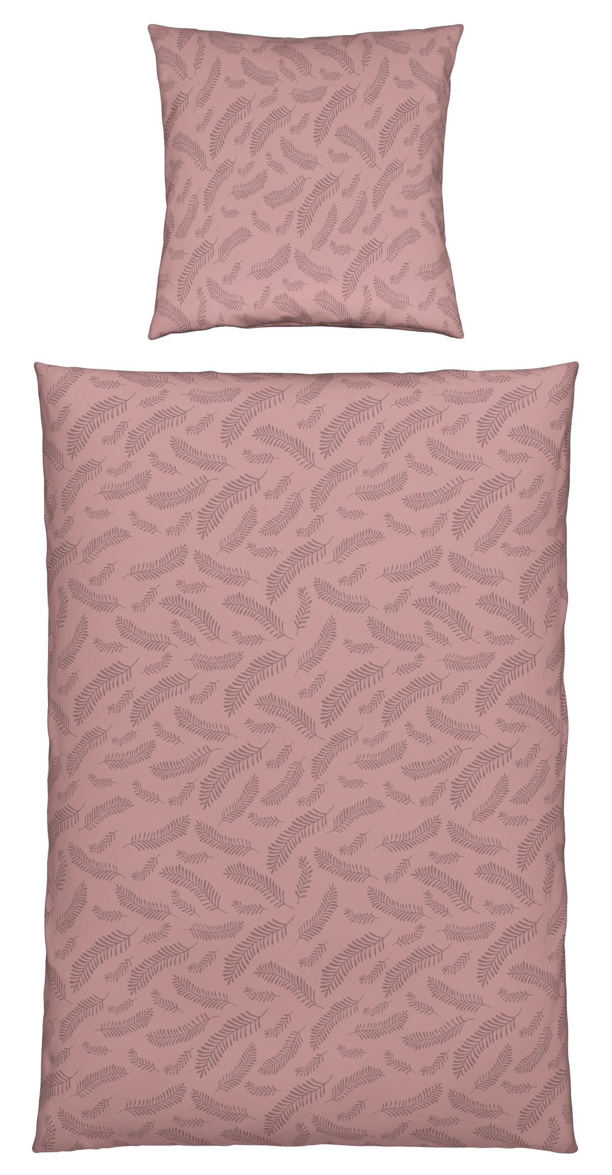 Bettwäsche Ferns Mauve ca. 135x200cm - Mauve, MODERN, Textil (135/200cm) - Mömax