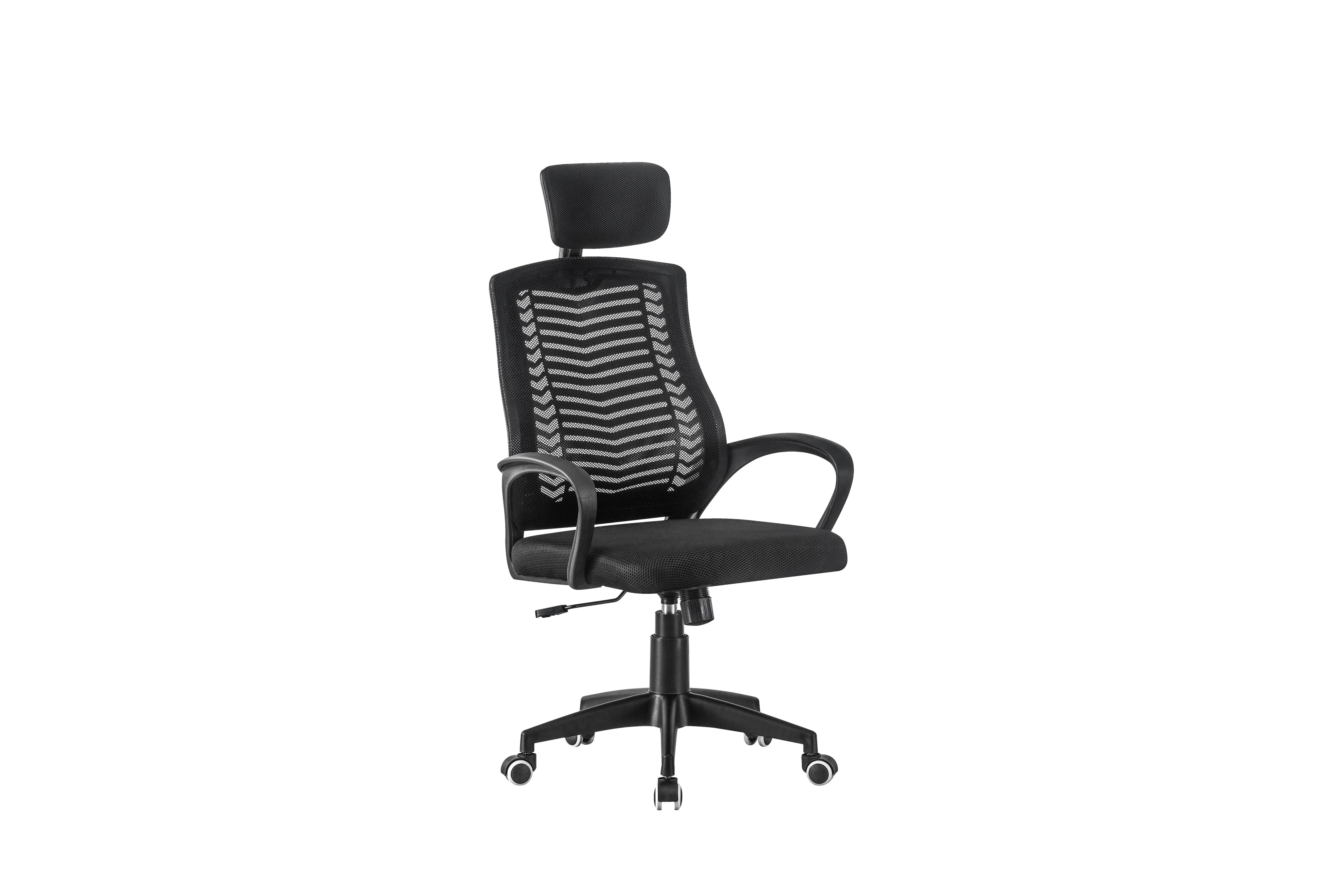 Scaun rotativ NIZZA NEW - negru, Modern, plastic/metal (68/123/57cm) - Modern Living