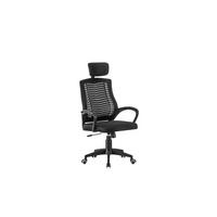 Scaun rotativ NIZZA NEW - negru, Modern, plastic/metal (68/123/57cm) - Modern Living