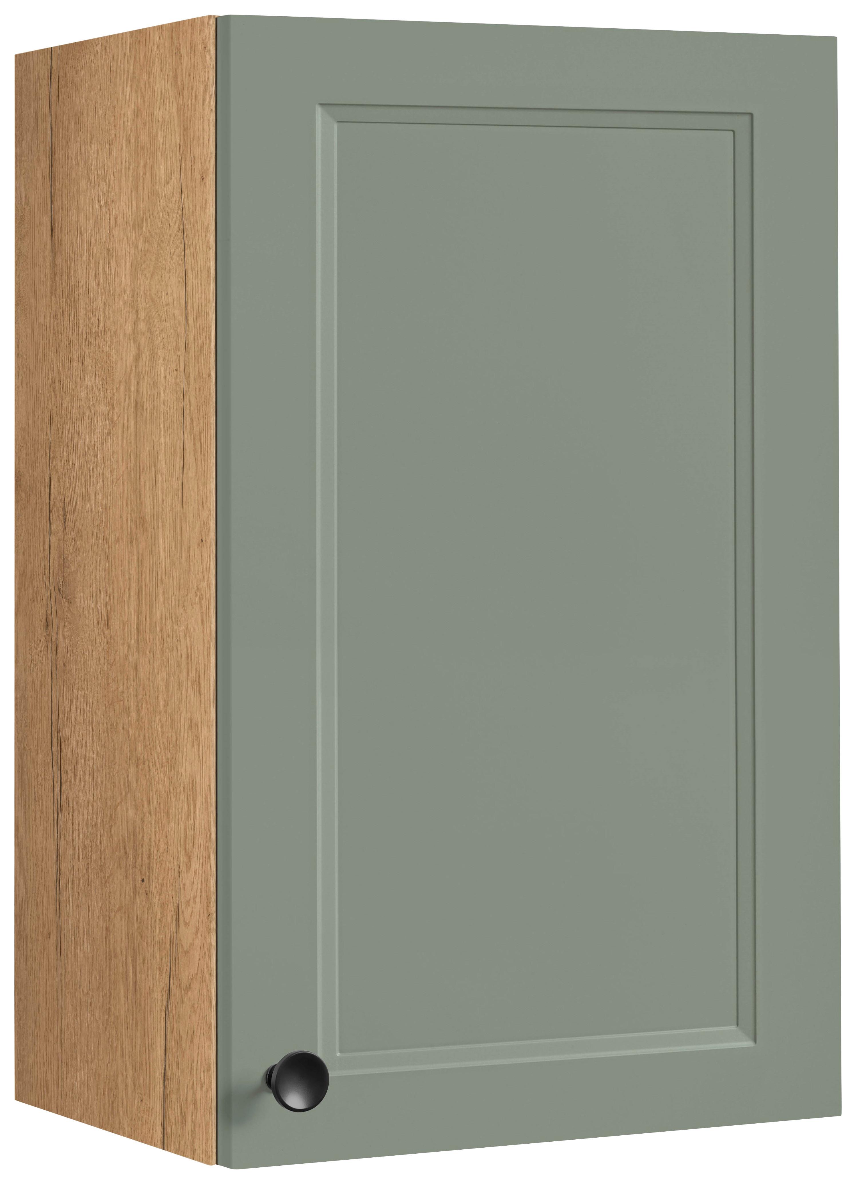 Küchenoberschrank Cascada Grün - Eichefarben/Schwarz, MODERN, Holzwerkstoff/Metall (45/72/35cm) - Nobilia