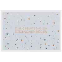 Glückwunschkarte Kupfergold in Blau - Multicolor, Basics, Papier (24/17,5cm)