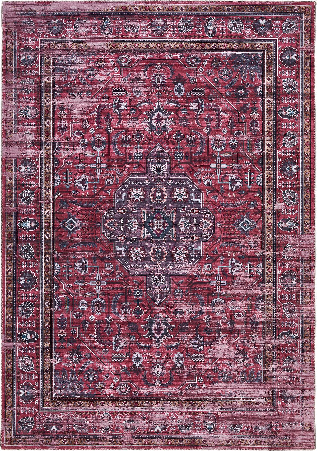 DYWAN VINTAGE SINTRA - bordowy, Trend, tkanina (130/200cm) - Novel