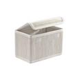 Košara Bamboo White - bela, tekstil/les (22/15/16cm) - Mömax modern living Košara Bamboo White - bela, tekstil/les (22/15/16cm) - Mömax modern living