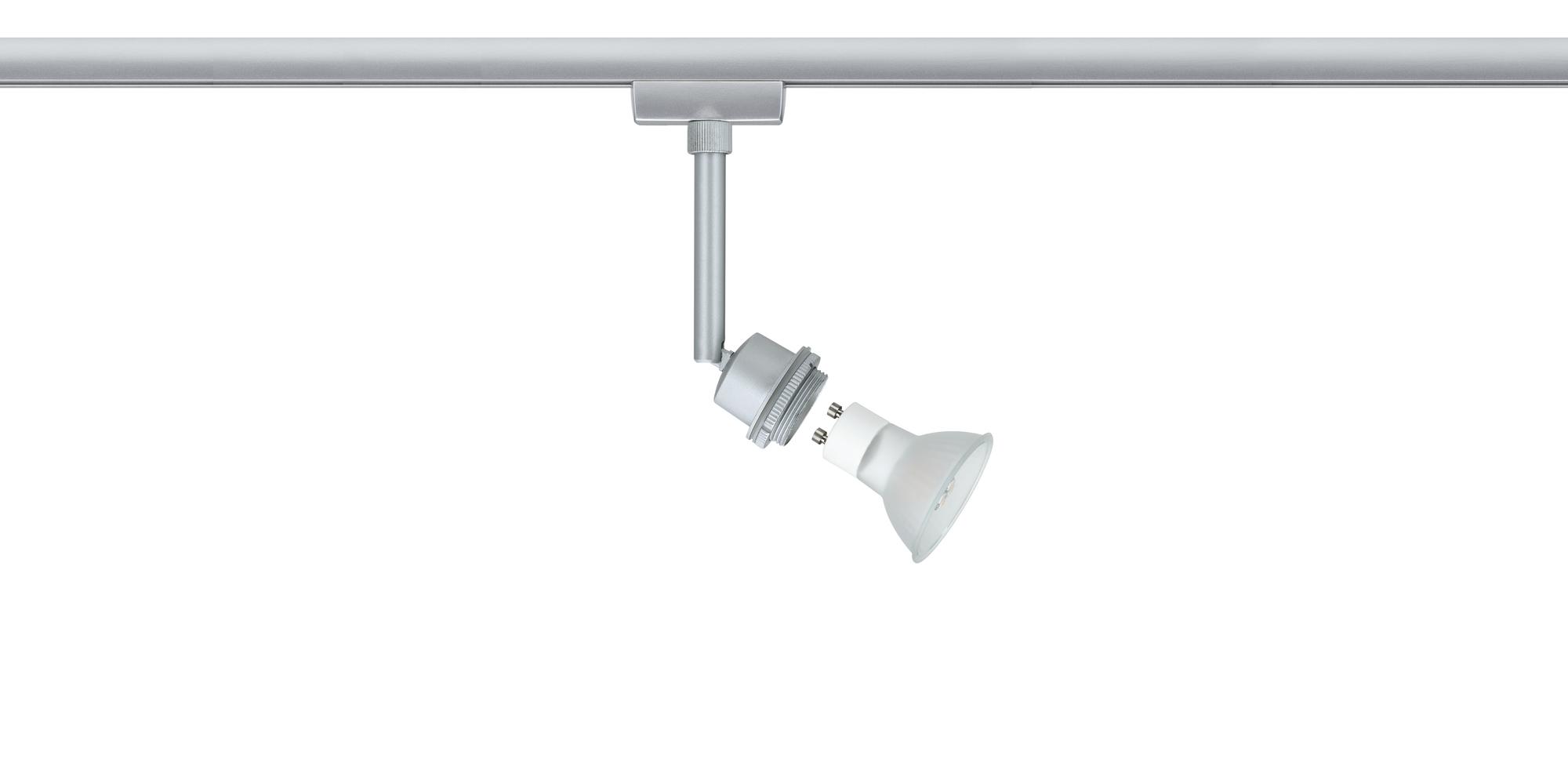 Schienensystem-Strahler Basic Spot max. 3,5 Watt - Chromfarben, Design, Metall (5/12,5cm) - Paulmann