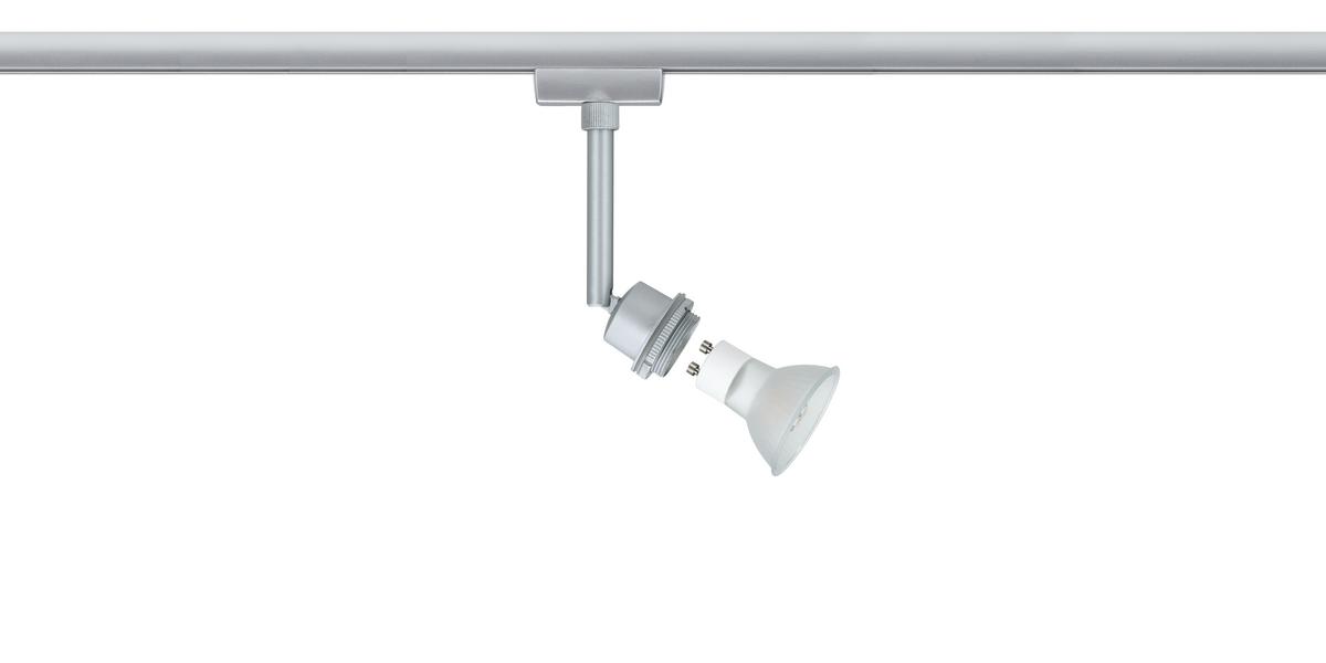 Schienensystem-Strahler Basic Spot max. 3,5 Watt - Chromfarben, Design, Metall (5/12,5cm) - Paulmann