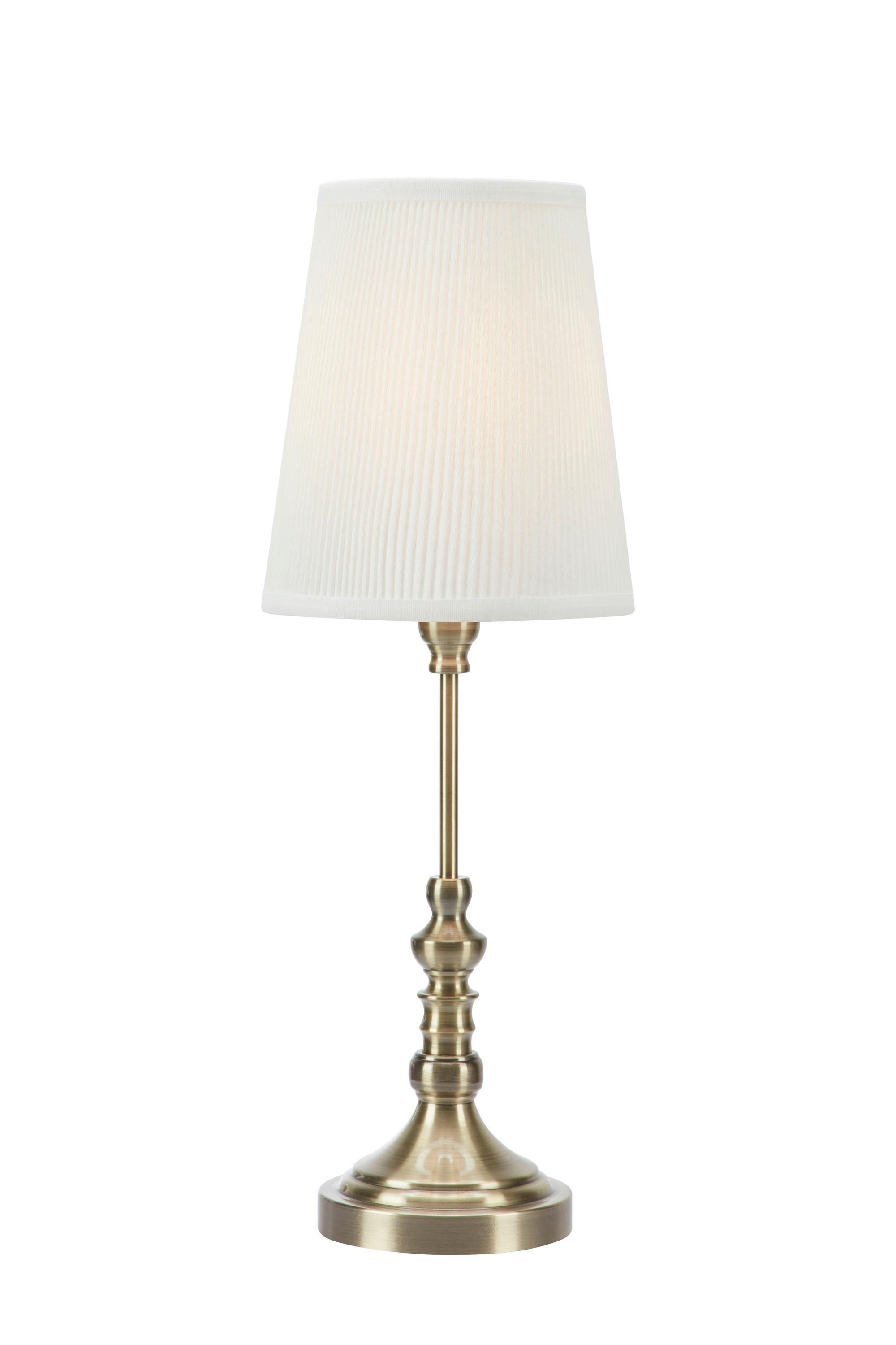 Tischleuchte Markslöjd Noble Messingfarben max. 40 Watt - Messingfarben/Creme, Design, Textil/Metall (21,5/21,5/66cm) - Markslöjd