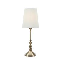 Tischleuchte Markslöjd Noble Messingfarben max. 40 Watt - Messingfarben/Creme, Design, Textil/Metall (21,5/21,5/66cm) - Markslöjd