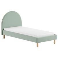 Kinder-/Juniorbett Moon ca. 90x200 cm Grün - Naturfarben/Grün, ROMANTIK / LANDHAUS, Holz/Textil (90/200cm) - MID.YOU