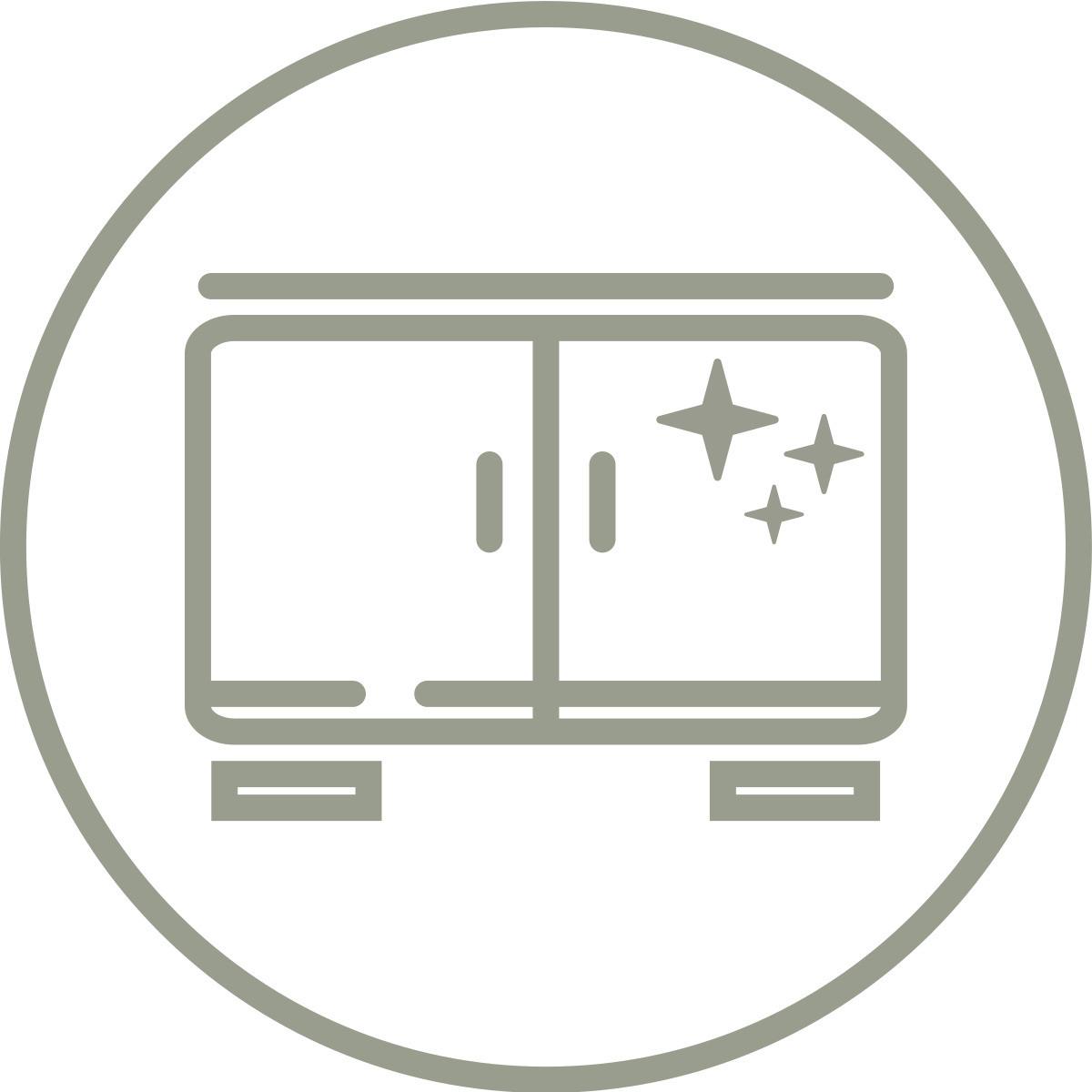 Drehtürenschrank Glossy in Weiß ca. 147x219x60cm - Chromfarben/Weiß, MODERN, Holzwerkstoff/Metall (147/219/60cm) - Mömax