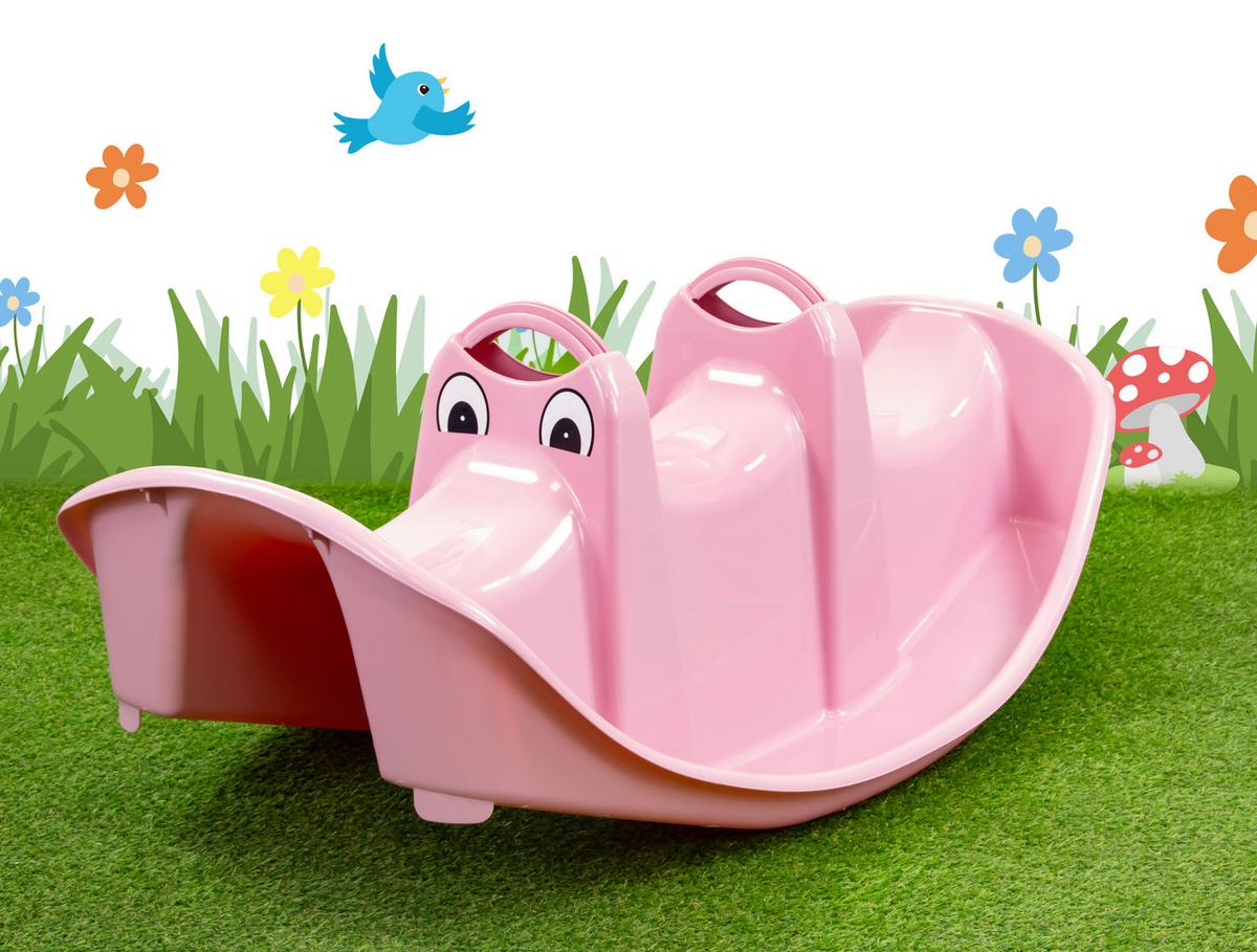 Wippe Big Rocker Hellrosa - Hellrosa, KONVENTIONELL, Kunststoff (108/42/61cm)