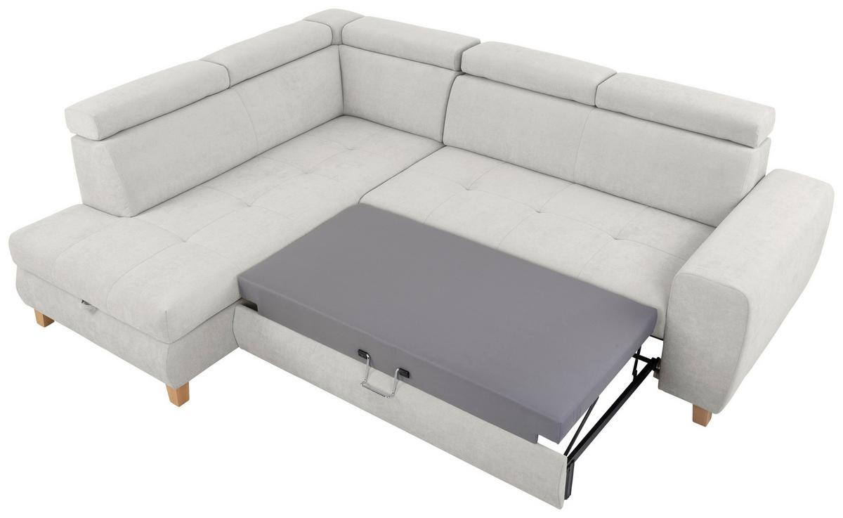 Kutna Garnitura Lugo - svijetlo siva, Moderno, drvo/metal (205/98/266cm) - Modern Living
