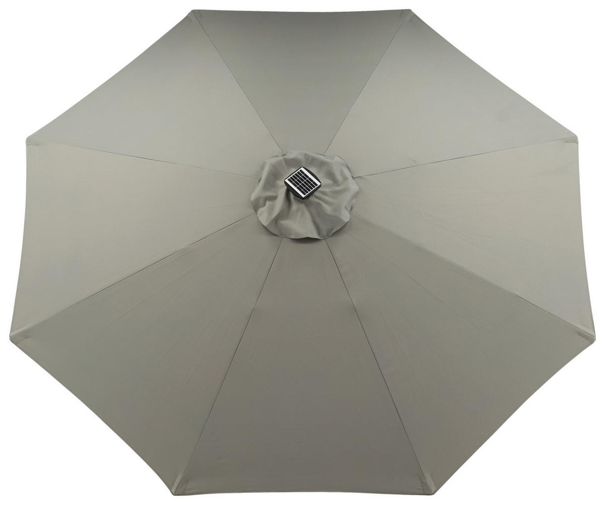 SONNENSCHIRM SABAL - Schwarz/Grau, KONVENTIONELL (270/241/270cm) - Gardenson