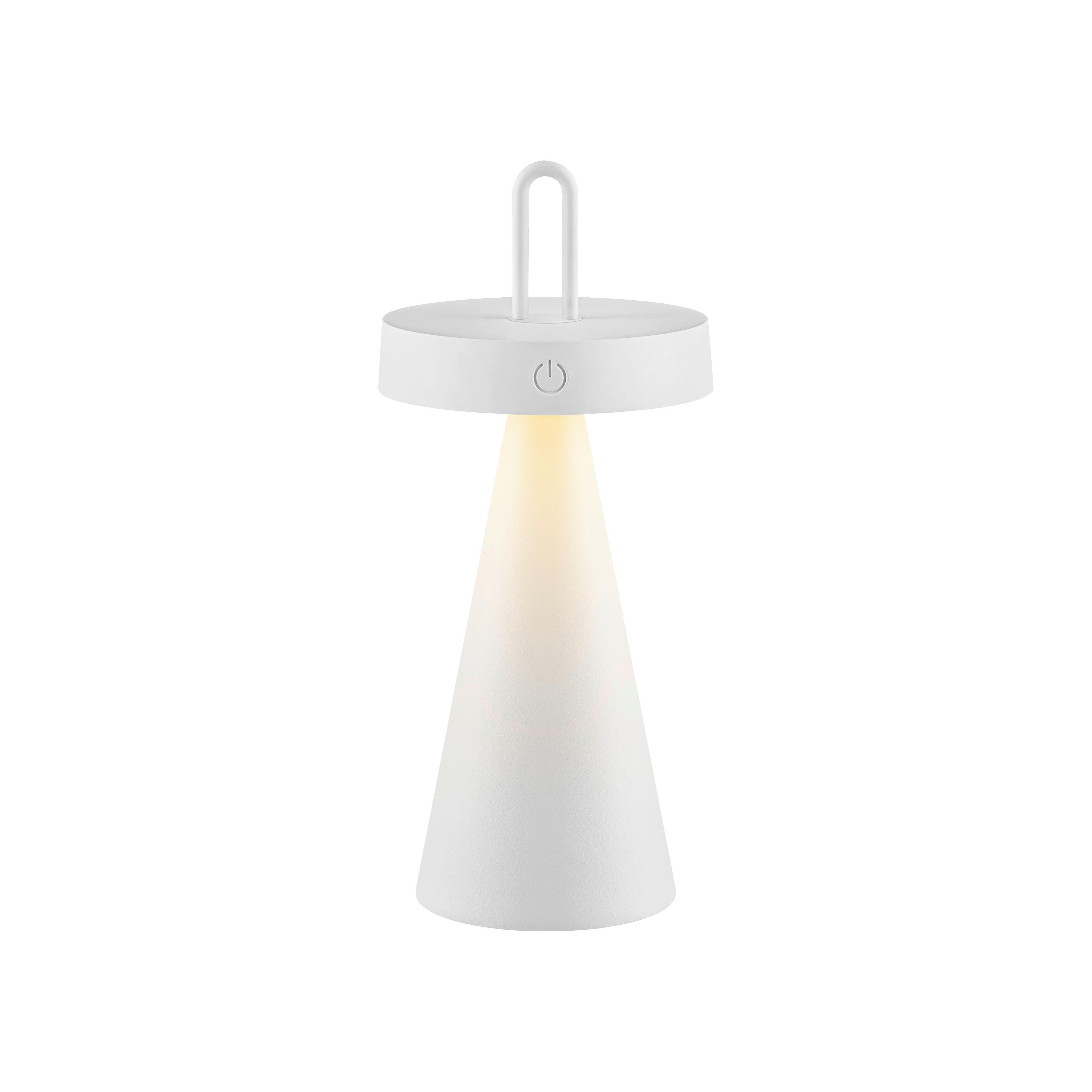 LED-Tischleuchte Alwa Weiß max. 1,5 Watt - Weiß, MODERN, Kunststoff/Metall (12,8/12,8/28,5cm)