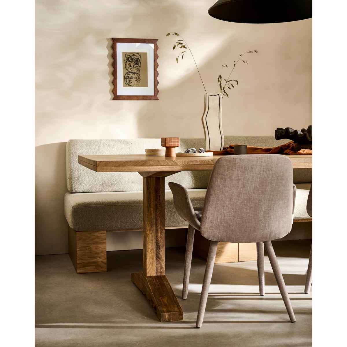 Sitzbank Eat Up Beige - Eichefarben/Beige, MODERN, Holz/Textil (110/84/67cm) - Livetastic