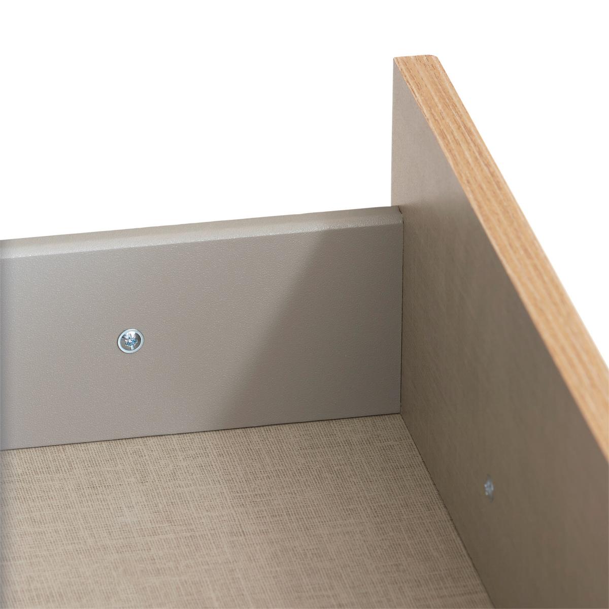 Omara Za Oblačila Celle Extra, Temno Siva, Barva Hrasta - srebrne barve/temno siva, Design, umetna masa/leseni material (181/197/54cm) - Mömax