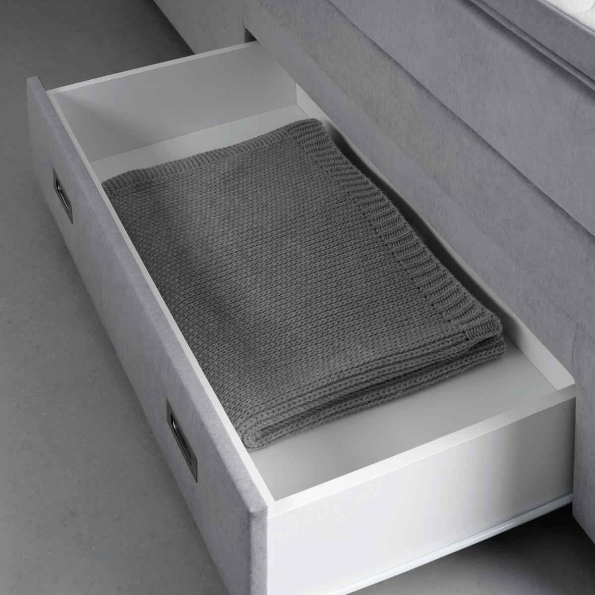 Boxspringbett Florida in Hellgrau ca. 180x200cm - Hellgrau, Konventionell, Holzwerkstoff/Kunststoff (180/200cm) - Premium Living