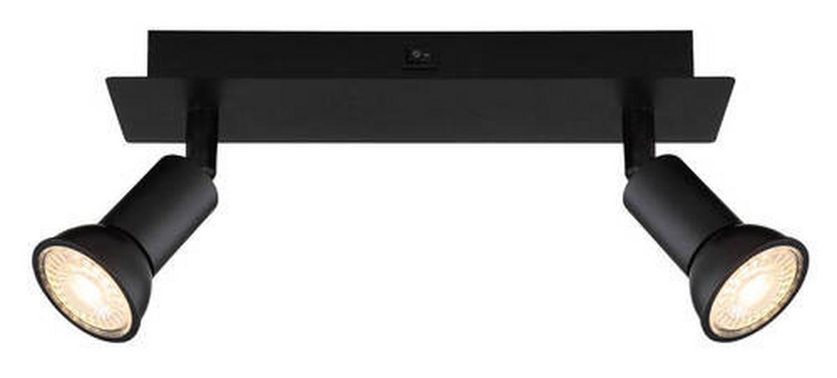Strahler Drew in Schwarz max. 35 Watt - Schwarz, Design, Metall (25/6/9cm) - Globo