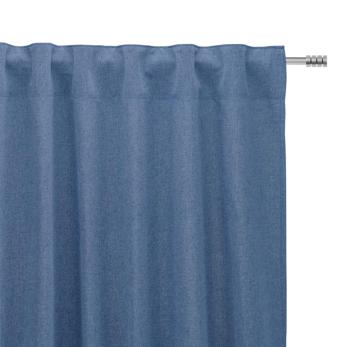 Perdea confecționată Ulrich - albastru, textil (135/245cm) - Modern Living