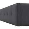 STOPPAD SÄNG JULIE - mörkgrå/svart, Modern, metall/trämaterial (180/200cm) - Bessagi Home