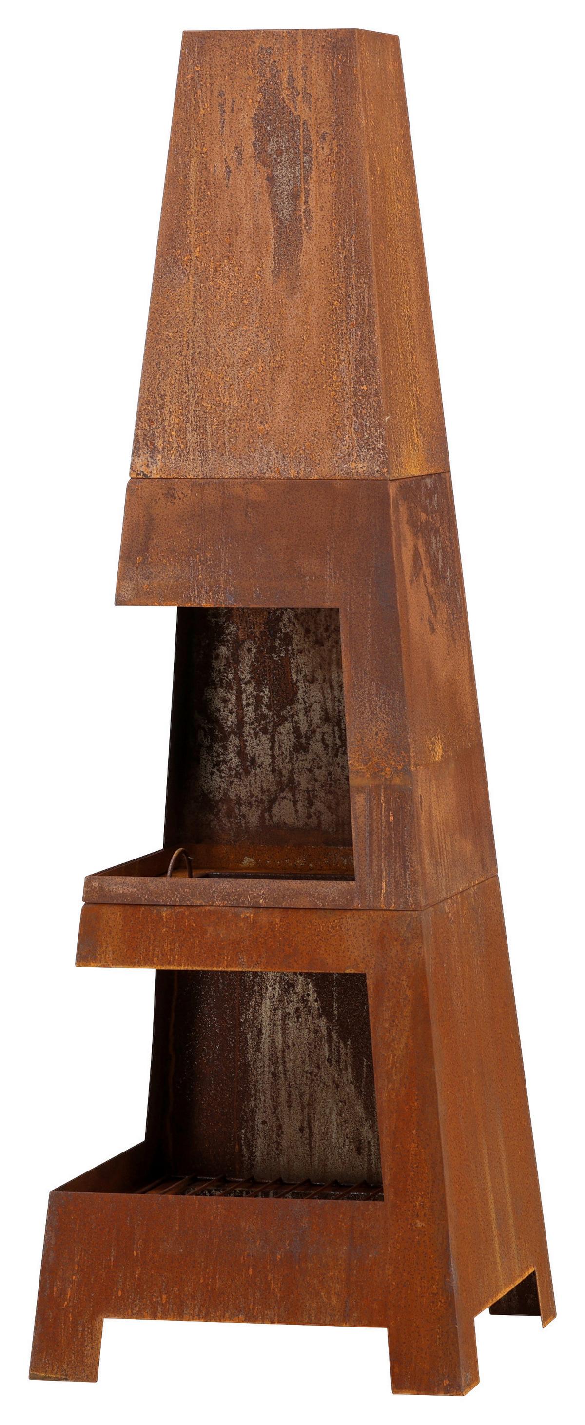 Feuerstelle Bastian ca. 50x150x50 cm Dunkelorange - Dunkelorange, KONVENTIONELL, Metall (50/150/50cm) - Gardenson