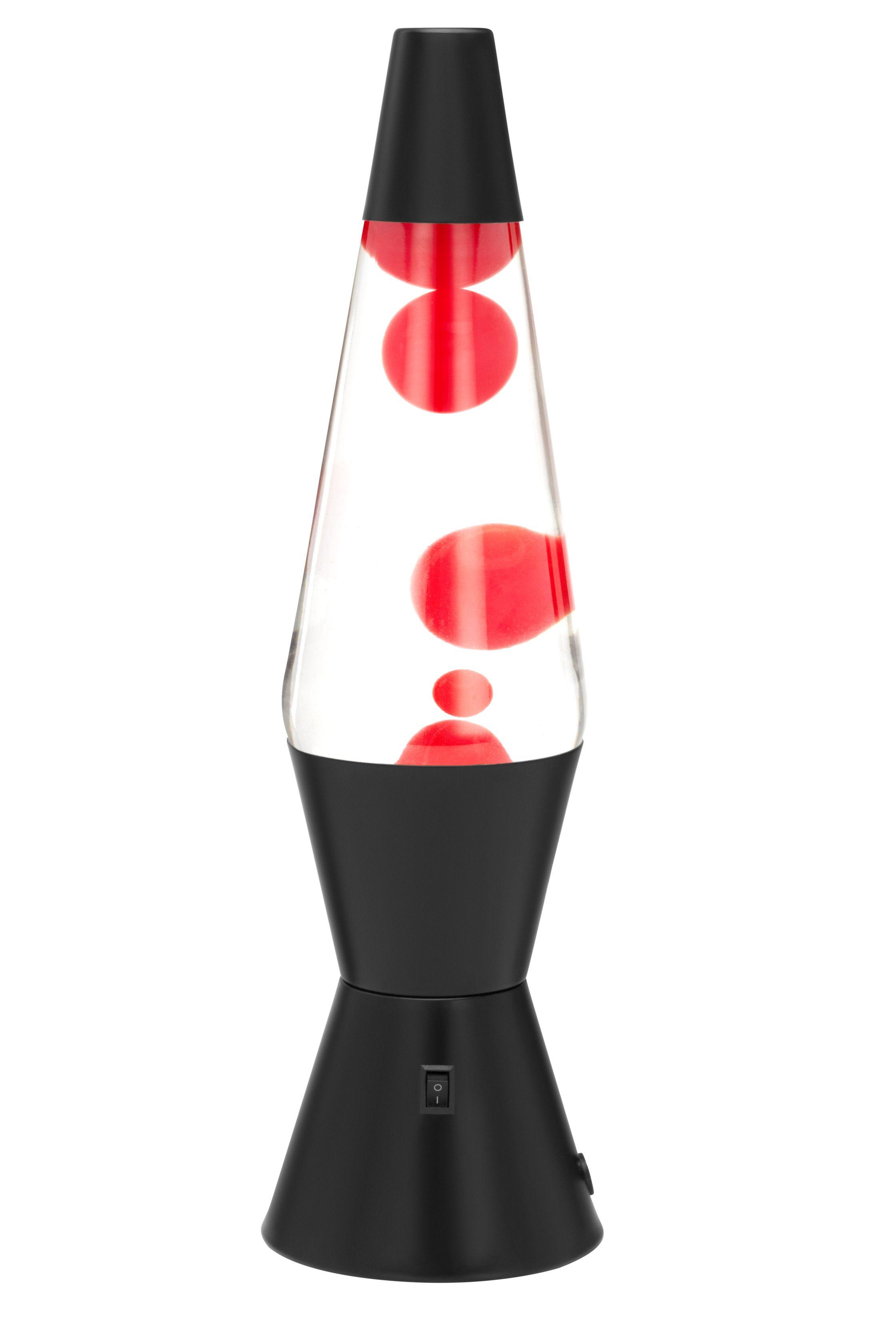 LAMPKA LAWA RETRO *SBN* - czerwony/czarny, Trend, metal/szkło (10,5/37,5cm) - Novel