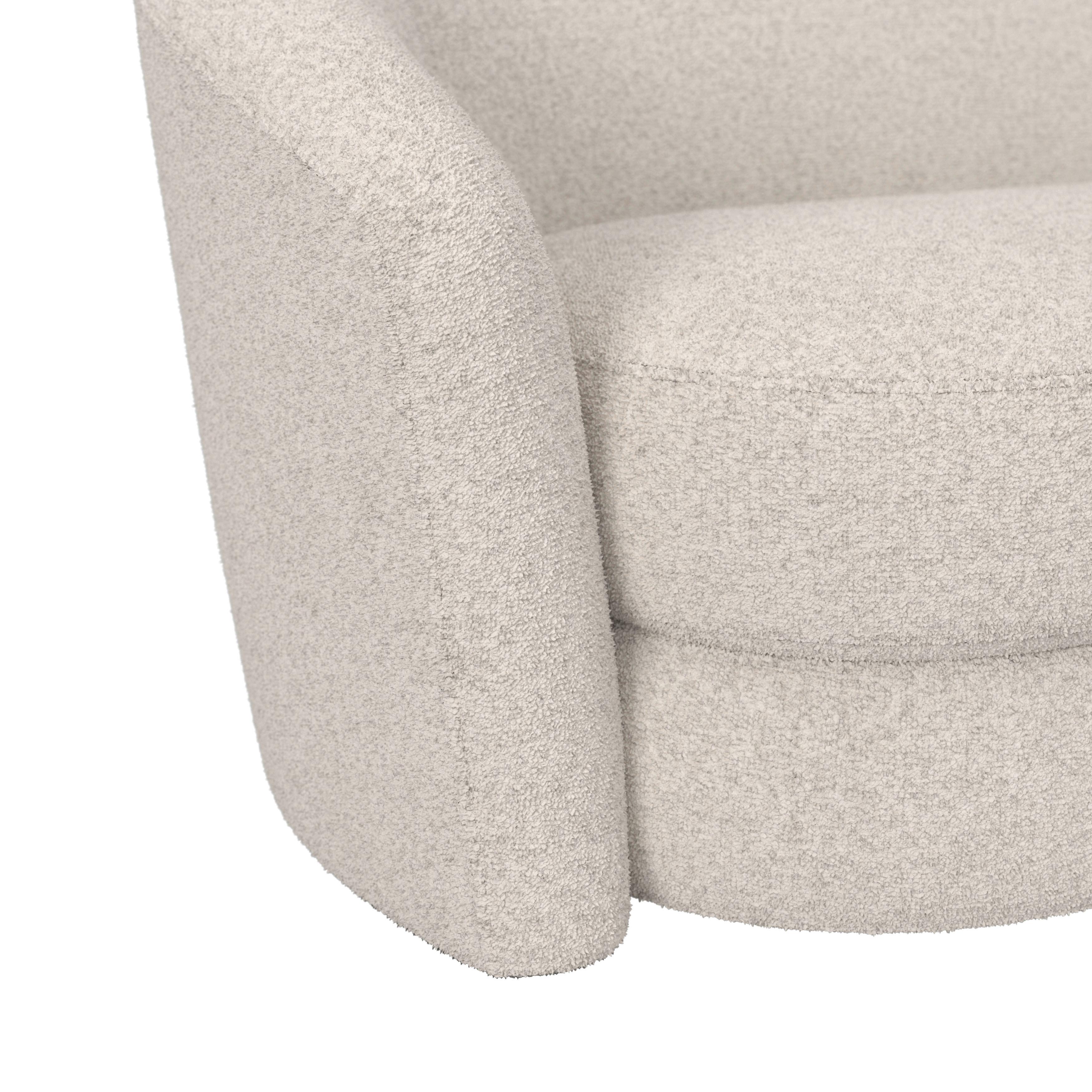 SOFFA ISABEL - svart/cremefärgad, Modern, trä/textil (197/72/86cm) - Bessagi Home
