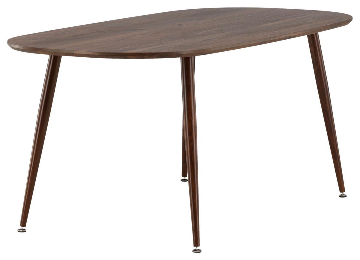 ESSTISCH SANFORD - Dunkelbraun, Design, Holz/Holzwerkstoff (180/90/75cm) - Livetastic
