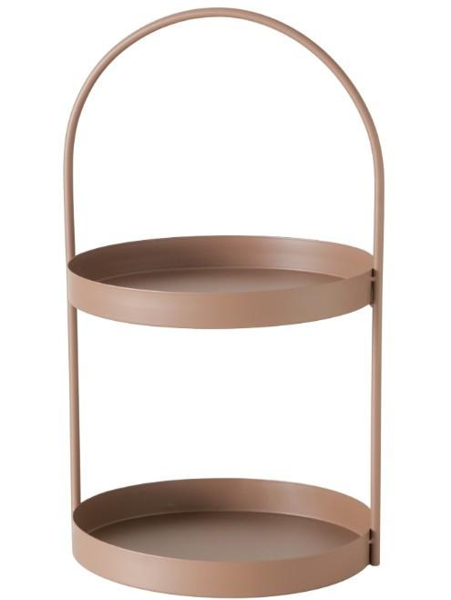 ETAŻERKA 2080041 - NATURAL LIVING - brązowy, Trend, metal (27/25/45cm) - Boltze Home