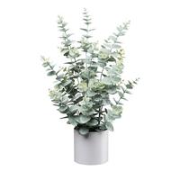 Kunstpflanze Eukalyptus I Grau/Grün - Weiss/Grau, Lifestyle, Kunststoff (66cm) - Mömax