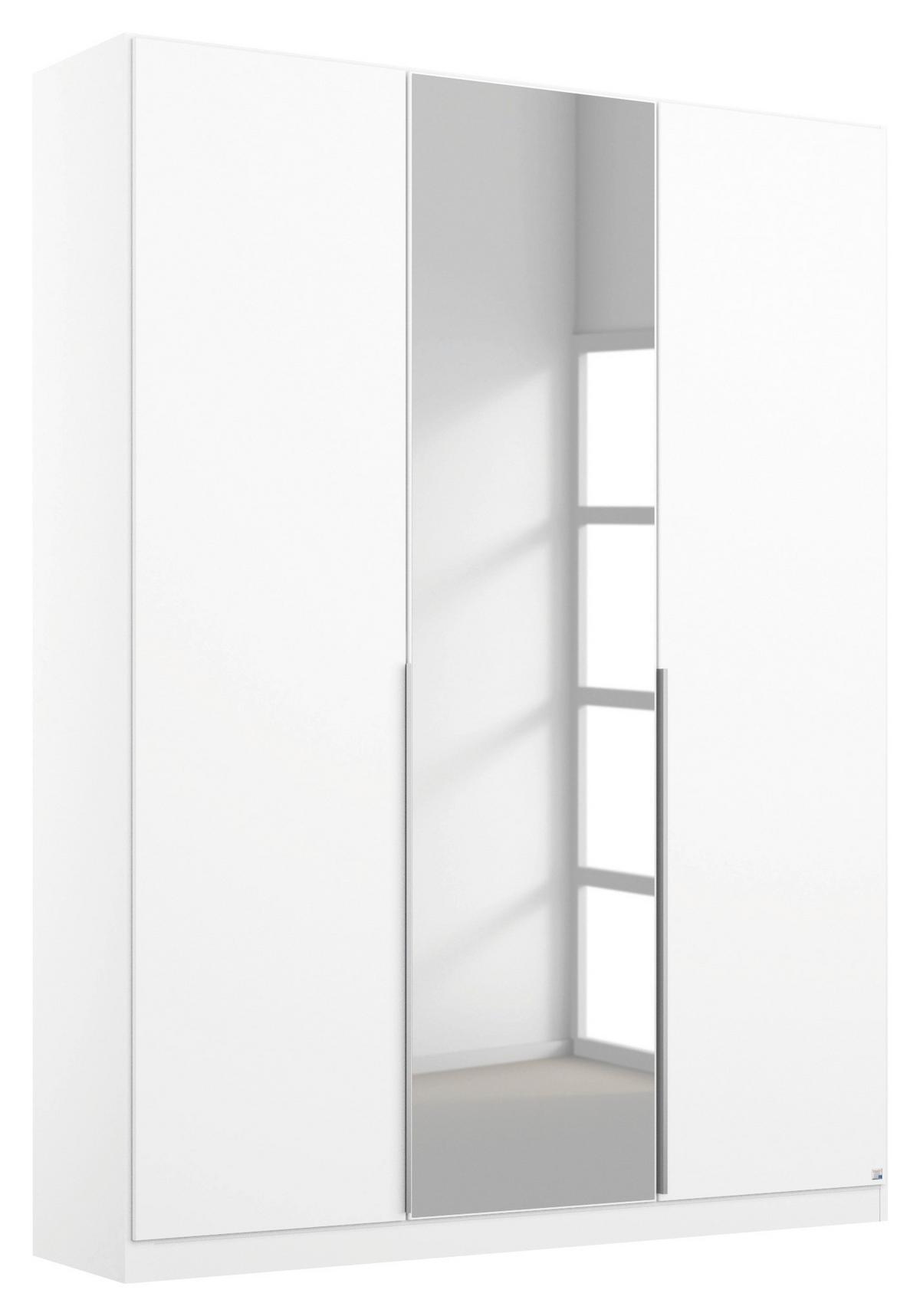 DULAP USI ROTATIVE ALABAMA - argintiu/alb, Modern, material pe bază de lemn (136/229/54cm) - Modern Living