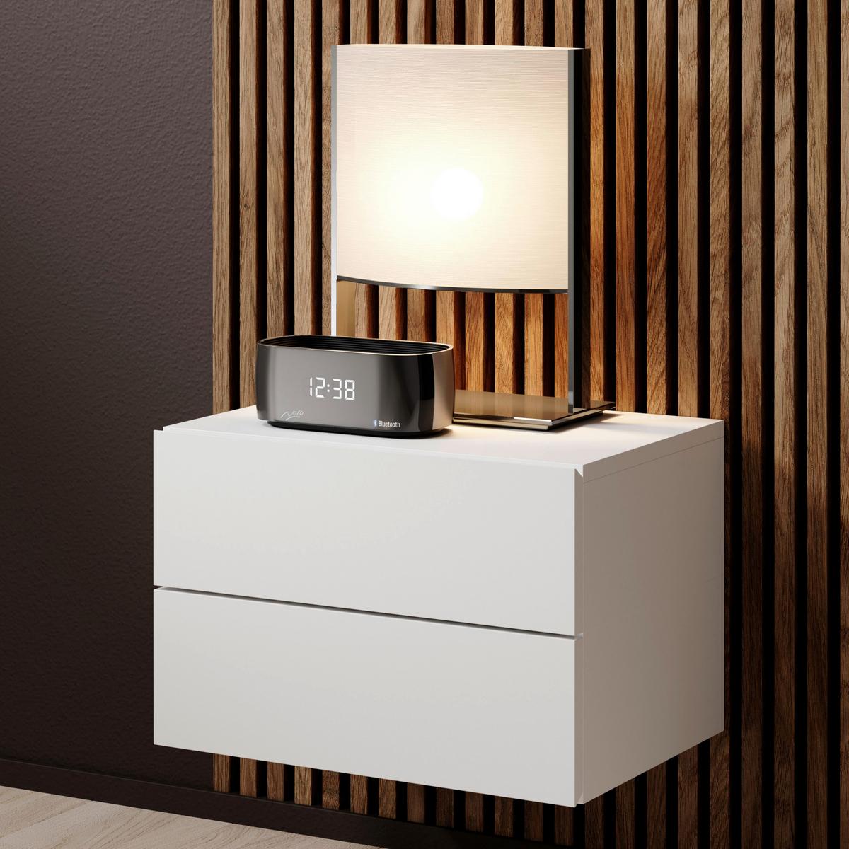 SZAFKA NOCNA CABO - biały, Modern, materiał drewnopochodny (42/28cm) - Livetastic