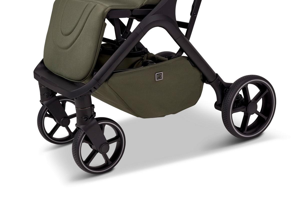 WÓZEK SPACEROWY ZOE+ - oliwkowa zieleń, Basics (80/50/103cm) - Moon