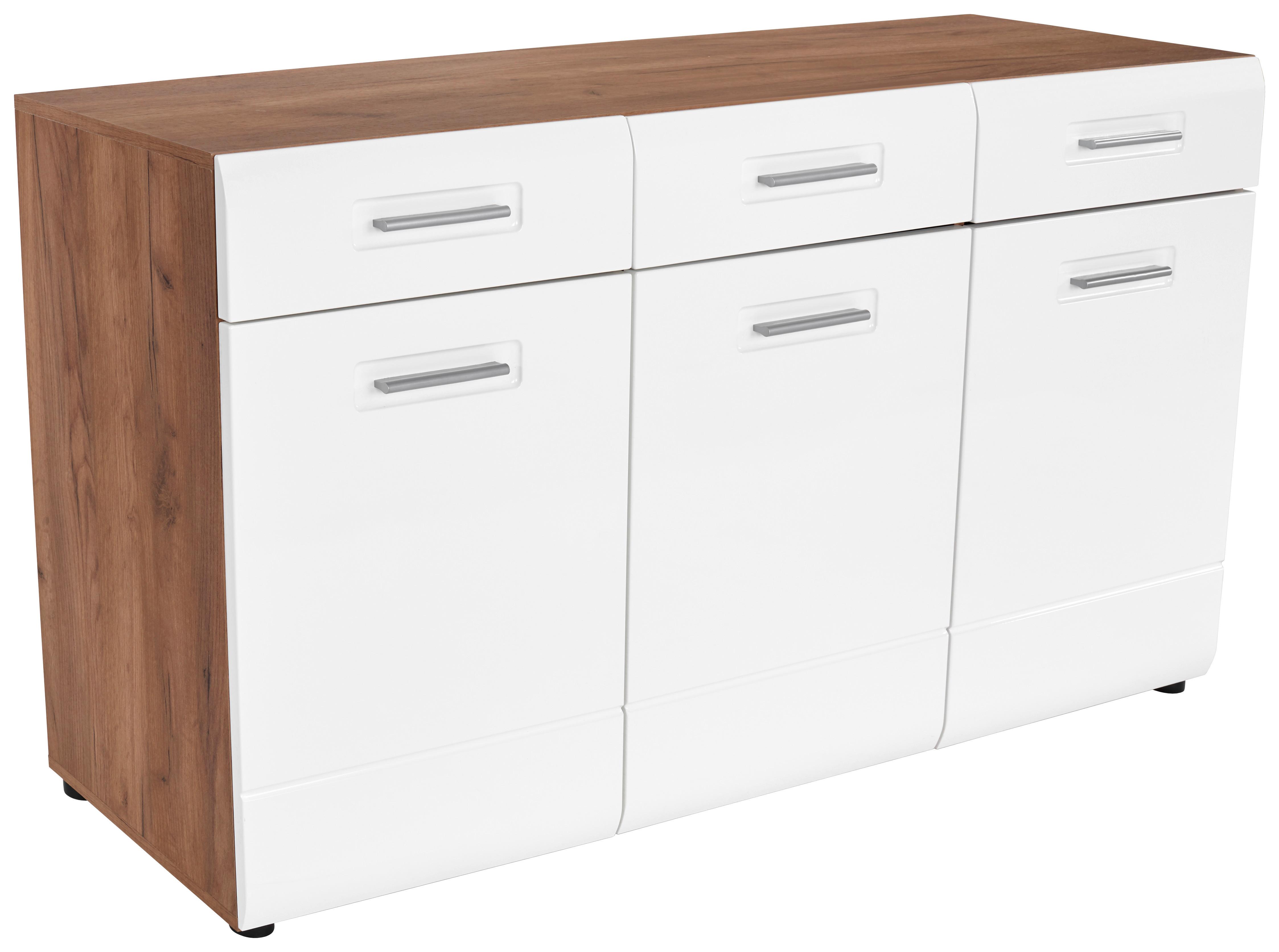 Komoda Avensis - barve kroma/črna, Moderno, umetna masa/leseni material (150/82,6/43,1cm) - Mömax