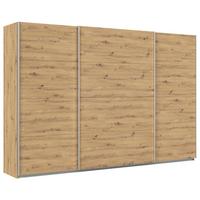 Ormar S Kliznim Vratima Feldkirch - hrast Artisan/boje aluminija, Moderno, drvni materijal/metal (315/210/62cm) - Modern Living