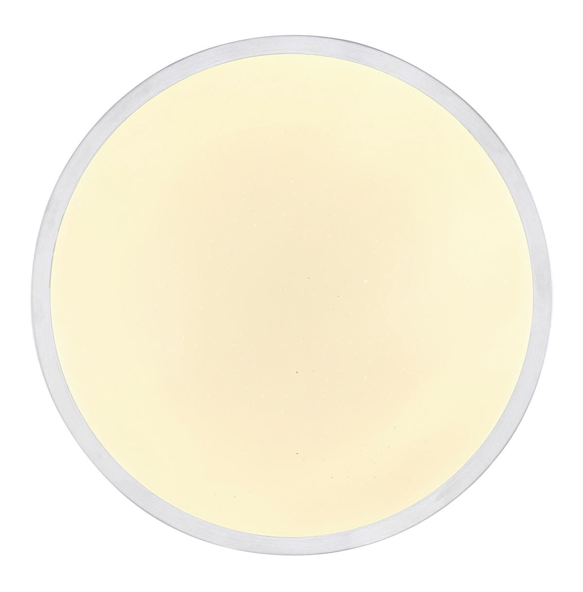 LED-Deckenleuchte Gregory in Opalfarben max. 18 Watt - Opal/Alufarben, MODERN, Kunststoff/Metall (30/9cm)