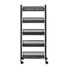 BADRUMSHYLLA SANDRO - svart, Modern, metall/plast (45/105/26cm) - Bessagi Home