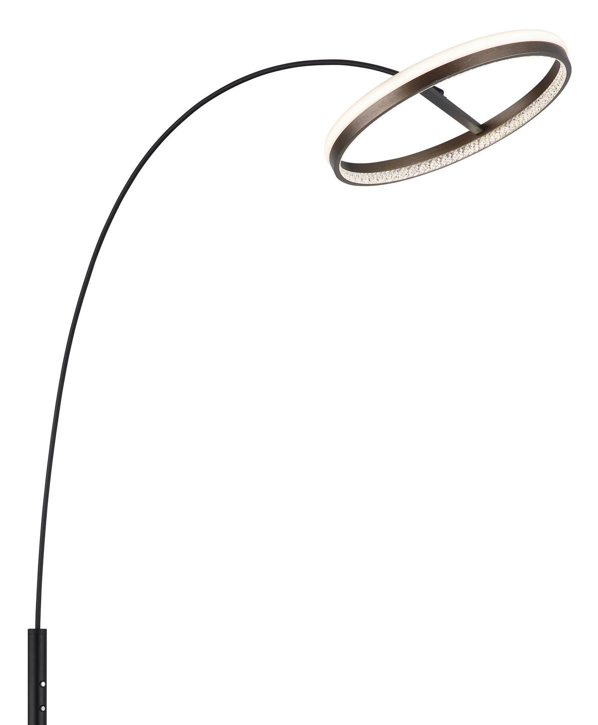 Led-stehleuchte 67179s Della - Klar/Weiss, Design, Kunststoff/Metall (92,5/39,5/190,4cm) - Globo
