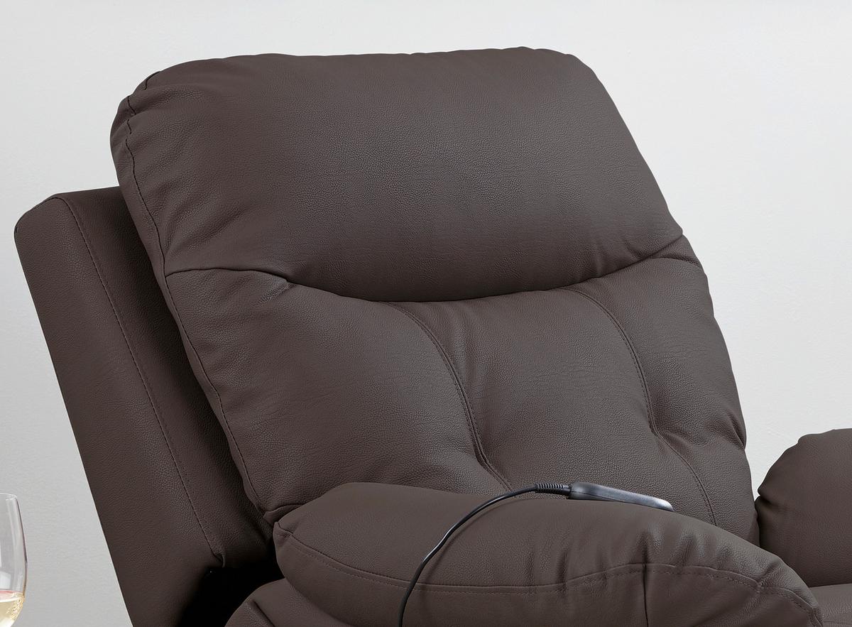 Tv Fotelj Mario, Relax Funkcija, Rjava - črna/rjava, Konvencionalno, kovina/umetna masa (89/107-79/94-165cm) - James Wood