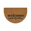DÖRRMATTA WELCOME HALBRUND - sandfärgad, Modern, naturmaterial (40/60cm) - Modern Living