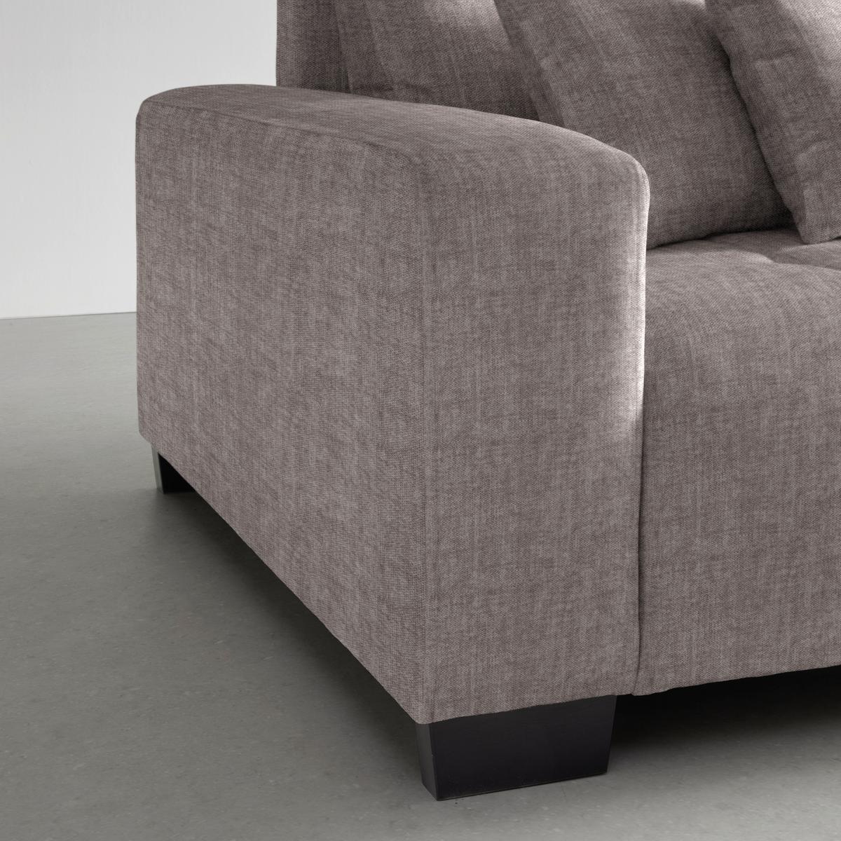 Bigsofa Matteo Taupe - Taupe/Schwarz, MODERN, Holz (246/93/124cm) - Based