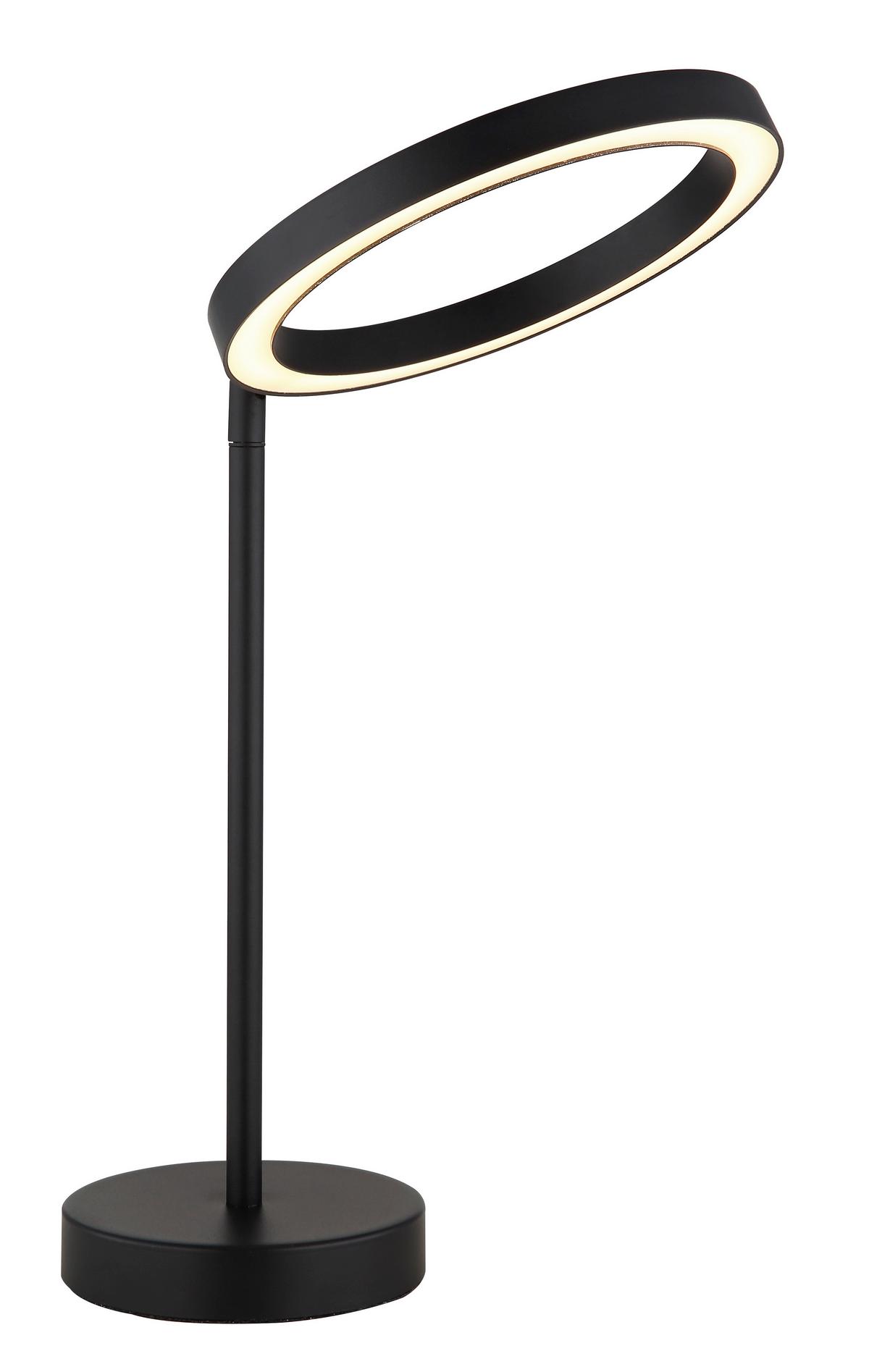 LED-TISCHLEUCHTE 67188T - Opal/Schwarz, Design, Kunststoff/Metall (27,6/20/32,8cm) - Globo