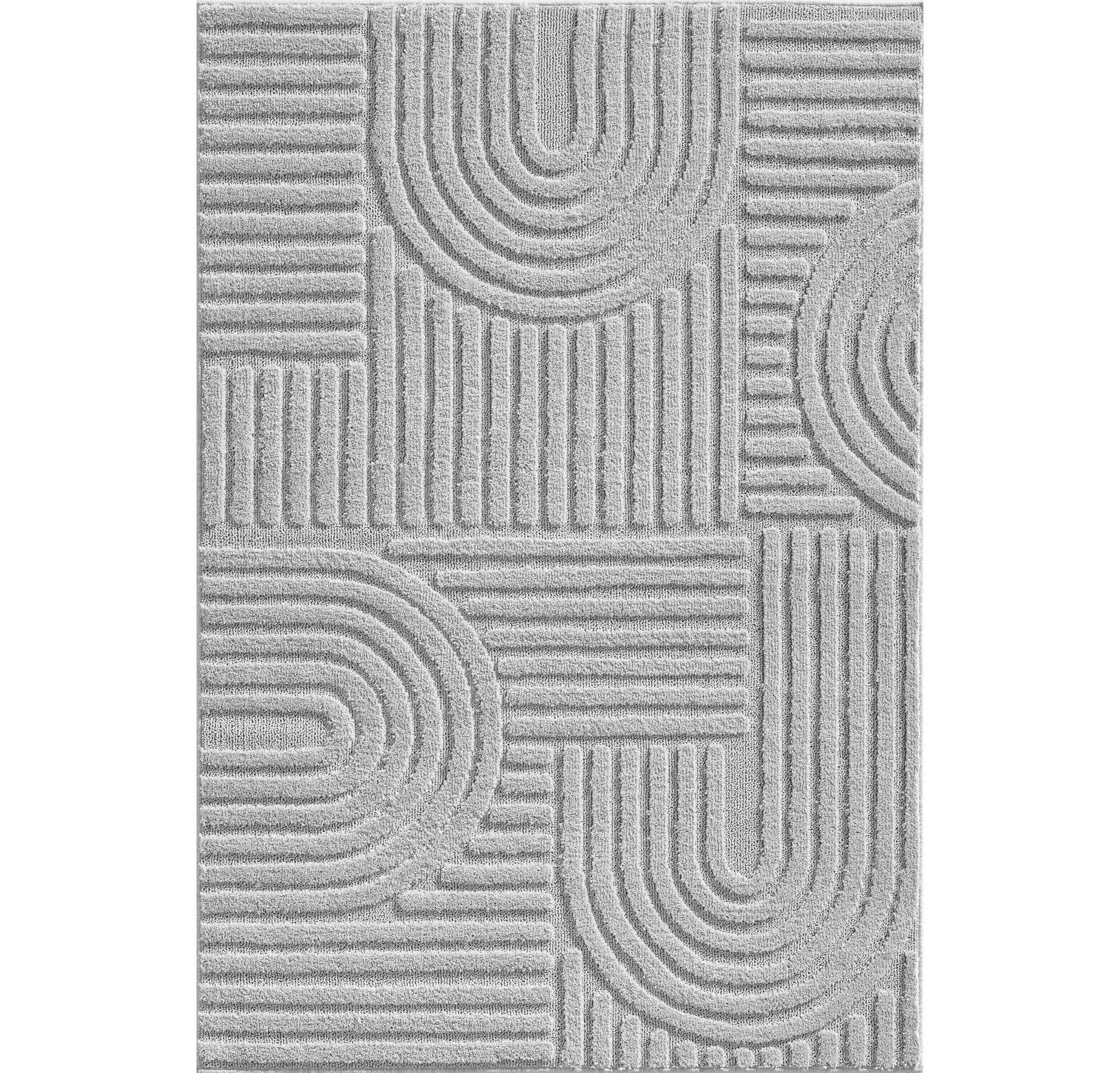 Preproga Z Visokim Florom Art, Srebrna, 200x290cm - srebrne barve, Basics, tekstil (200/290cm) - Novel